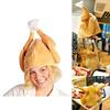Roasted Turkey Hat for Adult Children Funny Plush Turkey Cap Party Headgear Thanksgiving Party Props Costume Accessories
