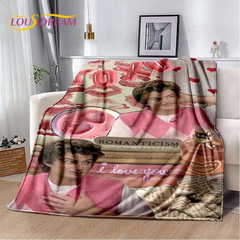 Joe Keery Steve Harrington Soft Plush Blanket,Flannel Blanket Throw Blanket for Living Room Bedroom Bed Sofa Picnic Cover Kids