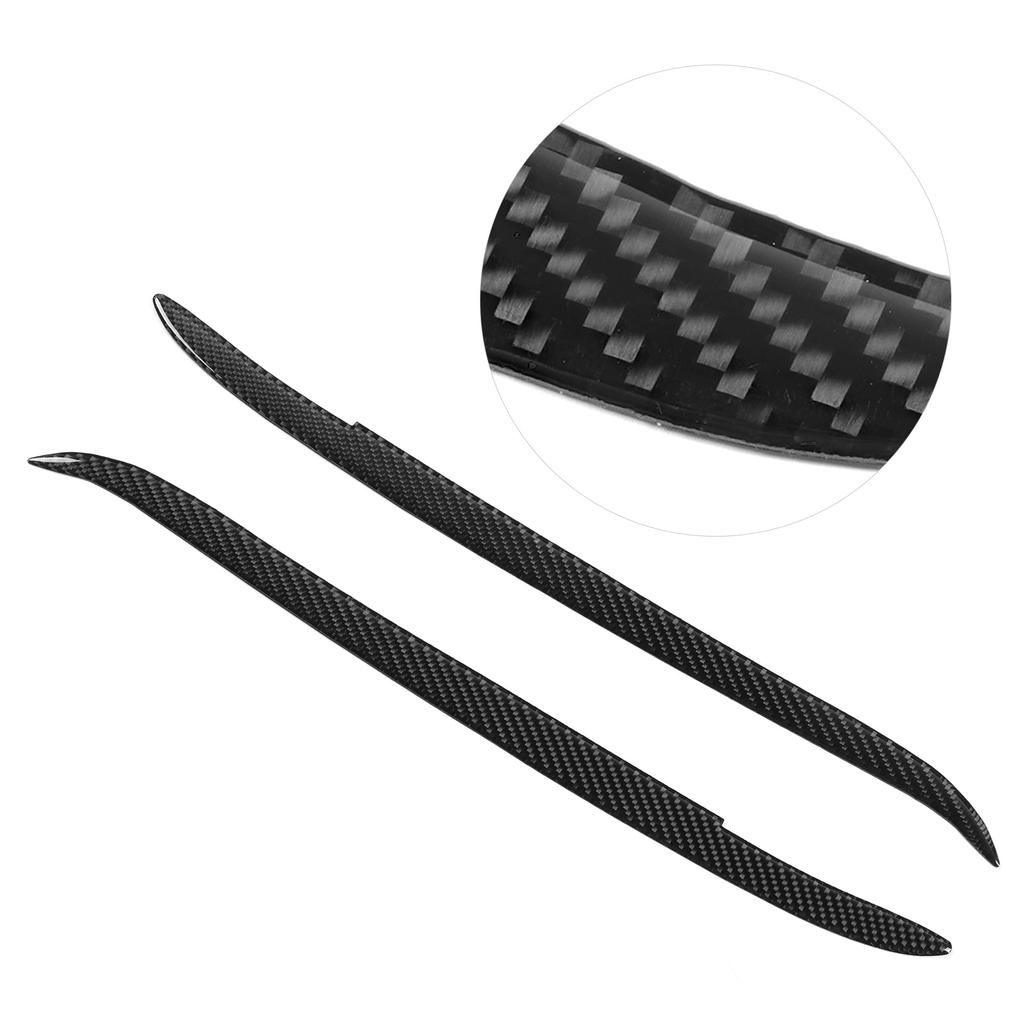 Par Karbonfiber Øyenbryn Øyelokk Trim Utvendig Dekorasjon Passer for E39 1997 2003