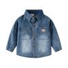 Boys Washed Denim Shirt Jacket Cotton Soft Casual Long Sleeve Spring Outerwear Fashion Clothing for Toddler and Kids