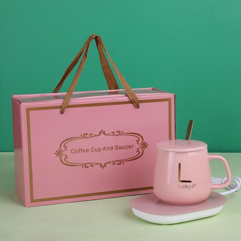Ceramic Heated Mug & Warmer Gift Set