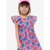 Malwee Girls' Dress, New Summer Style, European and American Style, Princess Dress for Young Children, Stylish Round Neck Children's Dress