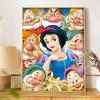 Disney 5d Diamond Painting Full Diamond Diy Snow White Diamond Embroidery Decorative Painting Ornaments Living Room