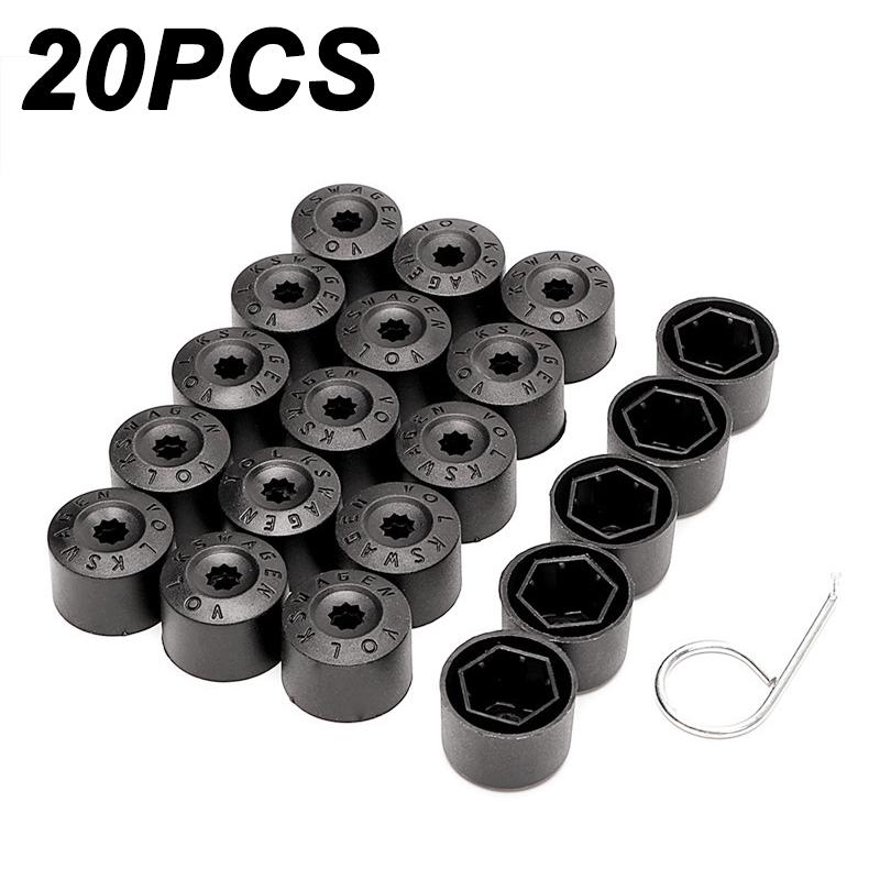 

20 шт. 17 мм колпаки на ступицы колес автомобиля, колпаки на гайки и болты ступиц, пыленепроницаемые, защитные колпачки от ржавчины, аксессуары для украшения экстерьера автомобиля