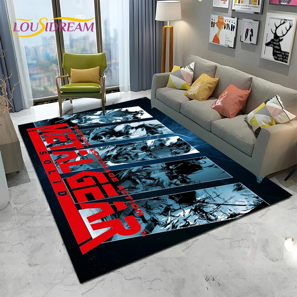 3D Game Metal Gear Solid Cartoon HD Carpet Rug for Home Living Room Bedroom Sofa Doormat Decor,kids Area Rug Non-slip Floor Mat