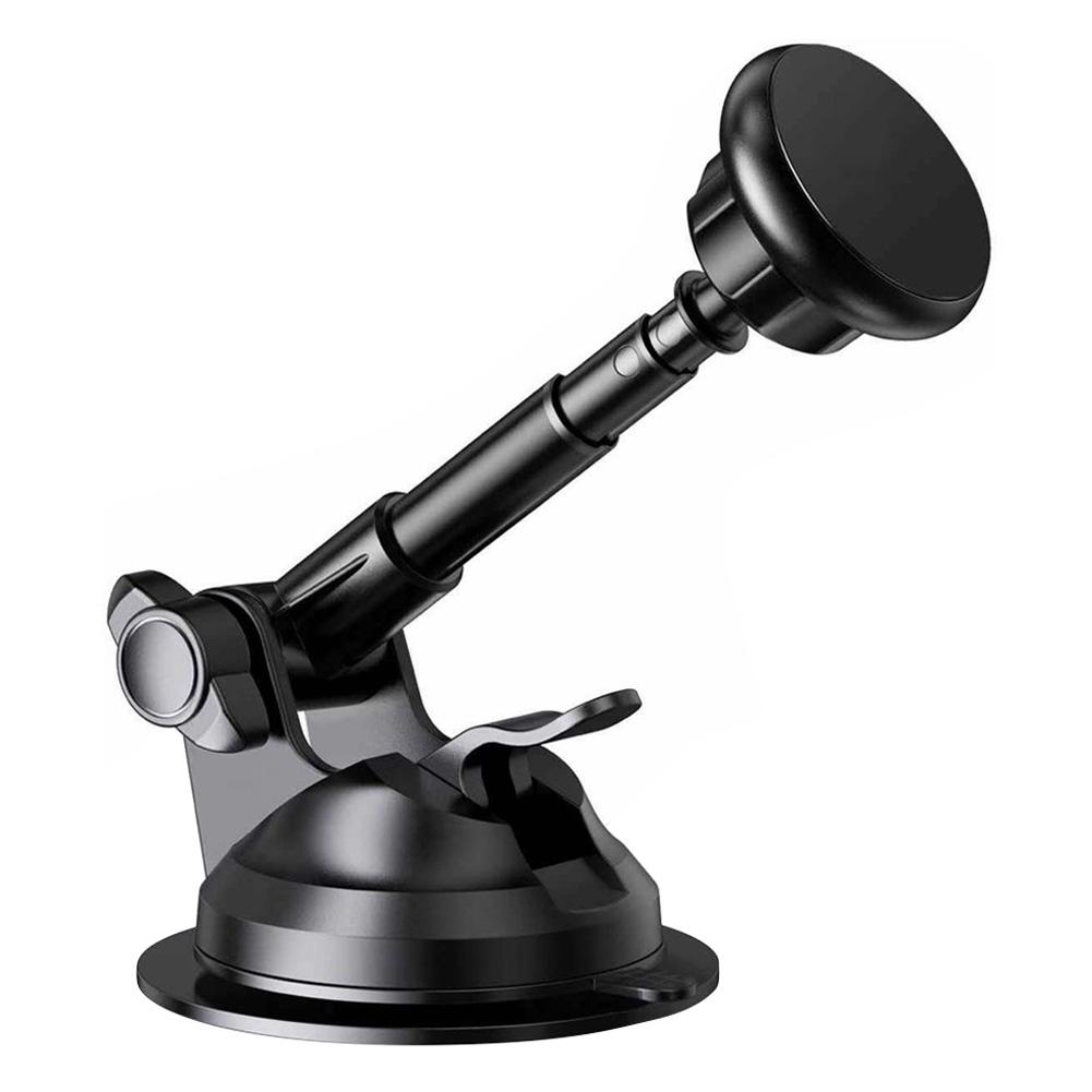 Universal Car Office Mobile Phone Magnet Retractable Holder Bracket Mount StandMagnet Black