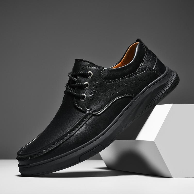 Fashion 2025 Classic Men Leather Work Shoes Spring New Men Comfortable Driving Shoes Luxury Brand Men Soft Casual Shoes Large Size 38-48