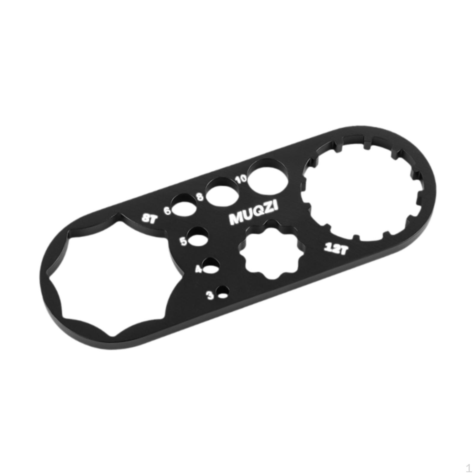 

Ключ для колпачков вилки велосипеда Инструмент для обслуживания велосипеда Установка и снятие колпачков Съемник Mountain Black 8T 12T