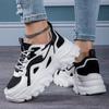 Women's Color Blocked Casual Thick Soled Dad Shoes Casual Sports Shoes Thick Bottom Platform Sneakers