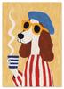 Poster for a Child Dog with a Mug