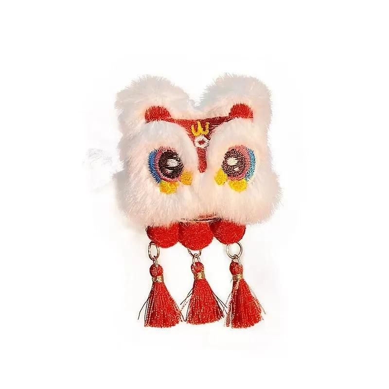 1/2pcs tassel hair clip, red New Year hair clip, Chinese style cute women's autumn and winter ancient style Hanfu headwear