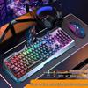 Pioneer 810 Gaming Set: Mechanical Feel Keyboard, Mouse, Headset with Knob