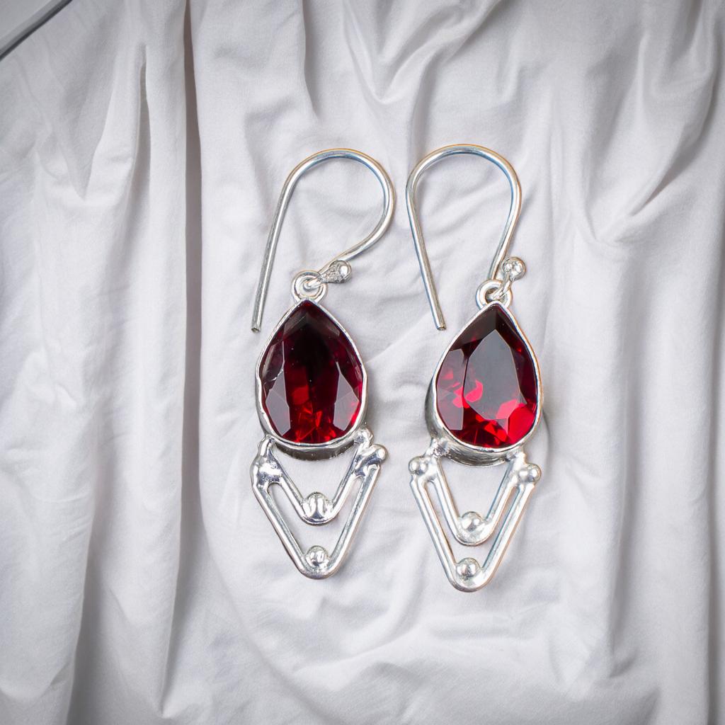 Pink Rubellite Gemstone 925 Sterling Silver Elegant Jewelry Earrings For Women EE-39-10