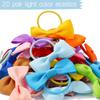 40Pcs 2inch Baby Girls Hair Bows Elastic Ties Grosgrain Ribbon Bow Rubber Band Ponytail Holders Hair Accessories