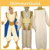 Stylish Arabian Prince Aladdin Adult Cosplay Costume Party Outfit With Hat