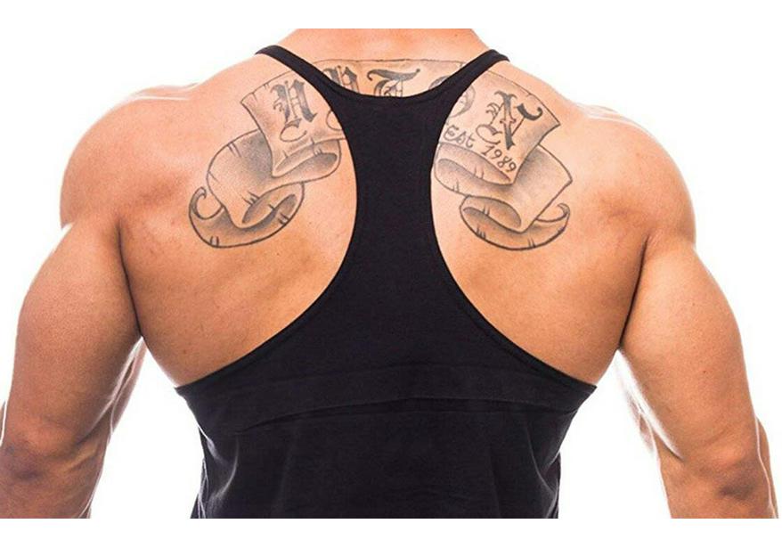 Herren Sommer Baumwoll Träger Tanktop für Bodybuilding & Fitness
