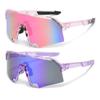 2PCS Cycling Sunglasses Mountaineering Goggles Women and Man Outdoor Bicycle Windproof Shades Glasses