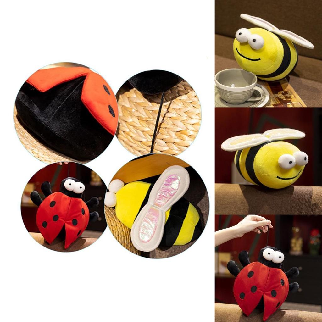In Stock Cross-border New Arrival Insect Adventure Bee Ladybug Stuffed Animal Cartoon Flying Animal Plush Toy Gift