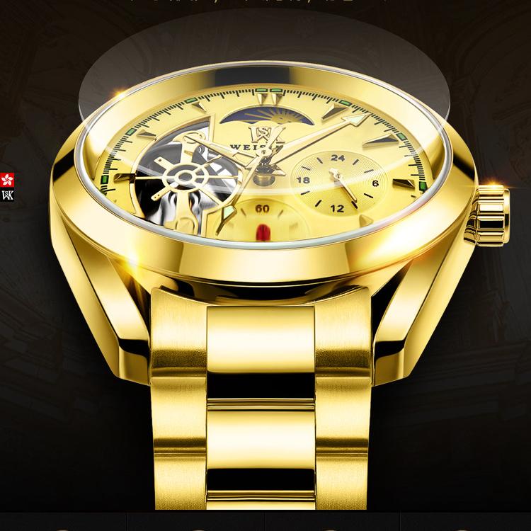 WEISIKAI 795A Men Watches New TOP Brand Luxury Men's Watch With Box Waterproof Luminous Automatic Men's Mechanical Watches