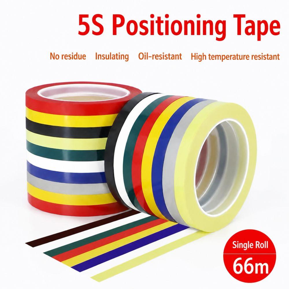 66 Meters Coding Tape Multicolor Mylar Tape Heat Resist Whiteboard Tape