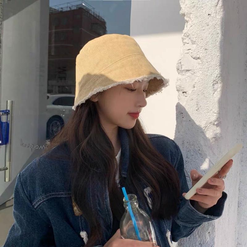 

Однотонные джинсовые панамы из потертого денима, унисекс, складная рыбацкая кепка с широкими полями, женская Панама-ведро в стиле хип-хоп Gorros 56-58cm хаки