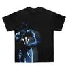 Mode d'été T-shirt Imprimé Manches Courtes Chanteur Pop Y2K Décontracté Lâche Surdimensionné Haut Mixte Haut Industrie Lourde