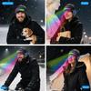 Unisex Musical Hat for Teens Girls Boys Flashlight Cap Knitted Winter Hat with Lights Sports Costume Props Skull Cap