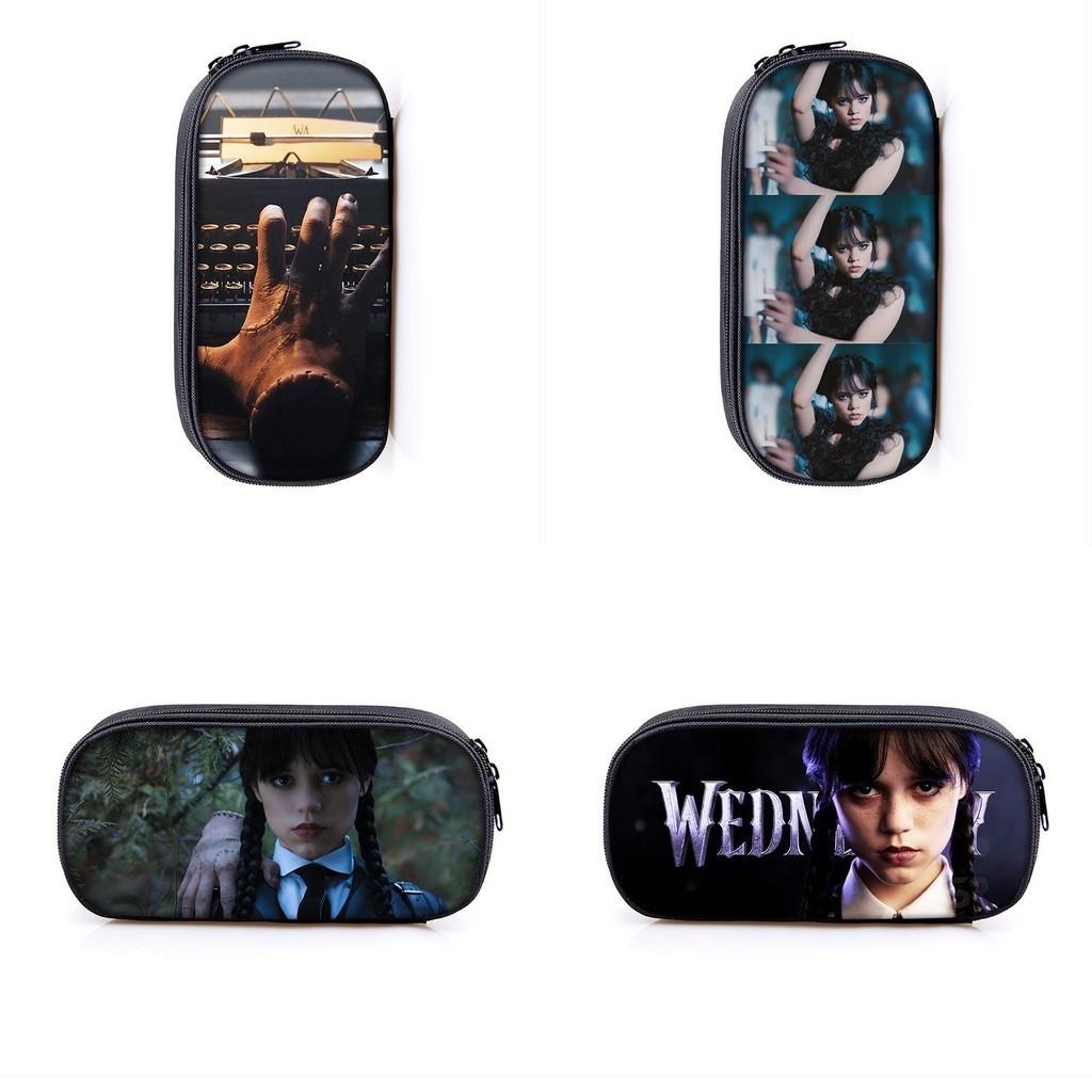 Wednesday Addams The Addams Family Pencil Case Large Capacity Durable Kid Gift
