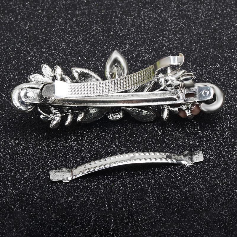 Koreanische Strass Haarnadel Hinterkopf Federclip Eleganter Top Clip Haarschmuck Pferdeschwanzclip Damen Haarnadel Erwachsener Clip Kopfschmuck