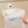 Trash Bag Holder for Cabinet Foldable Garbage Pouch Rack Detachable Wall Mount Trash Bag Holder for Kitchen Laundry Outdoor RV