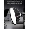 TRIOPO 55cm 65cm 90cm 120cm Foldable Octagon Softbox Bowens Mount for Sokani X100 COLBOR CL60 Godox Aputure LED Video Light