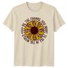 Sei die Veränderung, die du sehen willst Unisex T-Shirt Sonnenblume Leopard Inspirierend Geburtstag