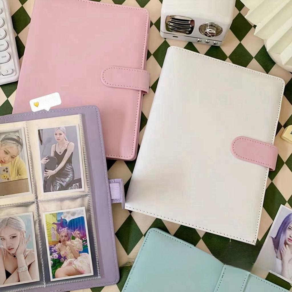 A5 Eiscreme Farbe Koreanischer Kpop Idol Kartenhalter Po Album Sammelbuch Pu Leder Ordner Pocards Aufbewahrung Schulbedarf