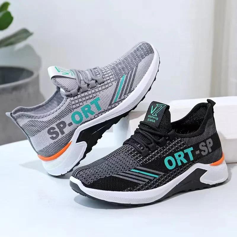 Fashion Lightweight Mens Casual Shoes Breathable Men Running Sneakers Mesh Comfortable Tennis Shoes Outdoor Jogging Sport Shoes