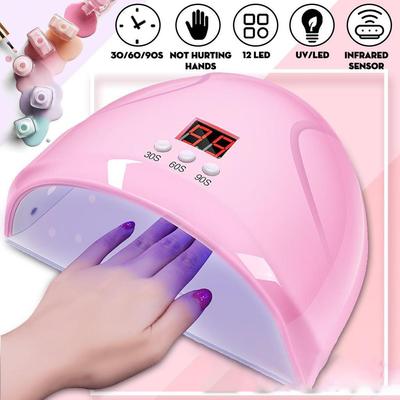 UV-LED-Nagellampe, Nagel-UV-Licht, Nageltrockner, tragbares Maniküre-Set, UV-Gel-Nagellicht mit Timer/LCD-Display, Nagellacktrockner für LED-Gel-Lacke