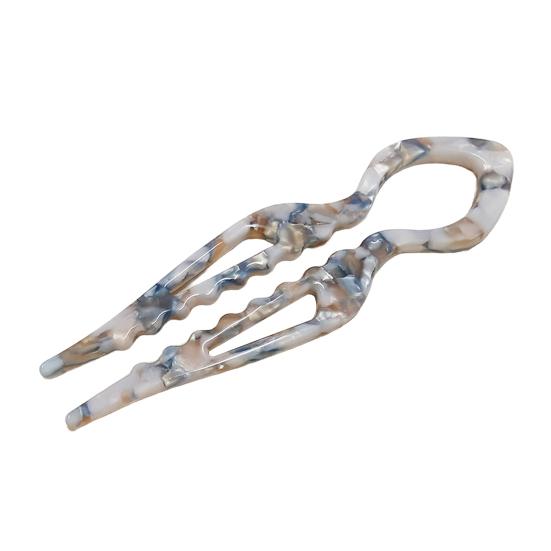 French Hair Pin Women Double-Notch Locking Mechanism Hair Clip Twists Secure Hair Stick Hair Styling Accessory