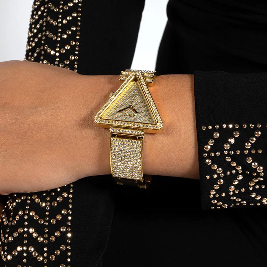 Guess Gold Stainless Steel Strap Women's Quartz Watch - GW0644L2