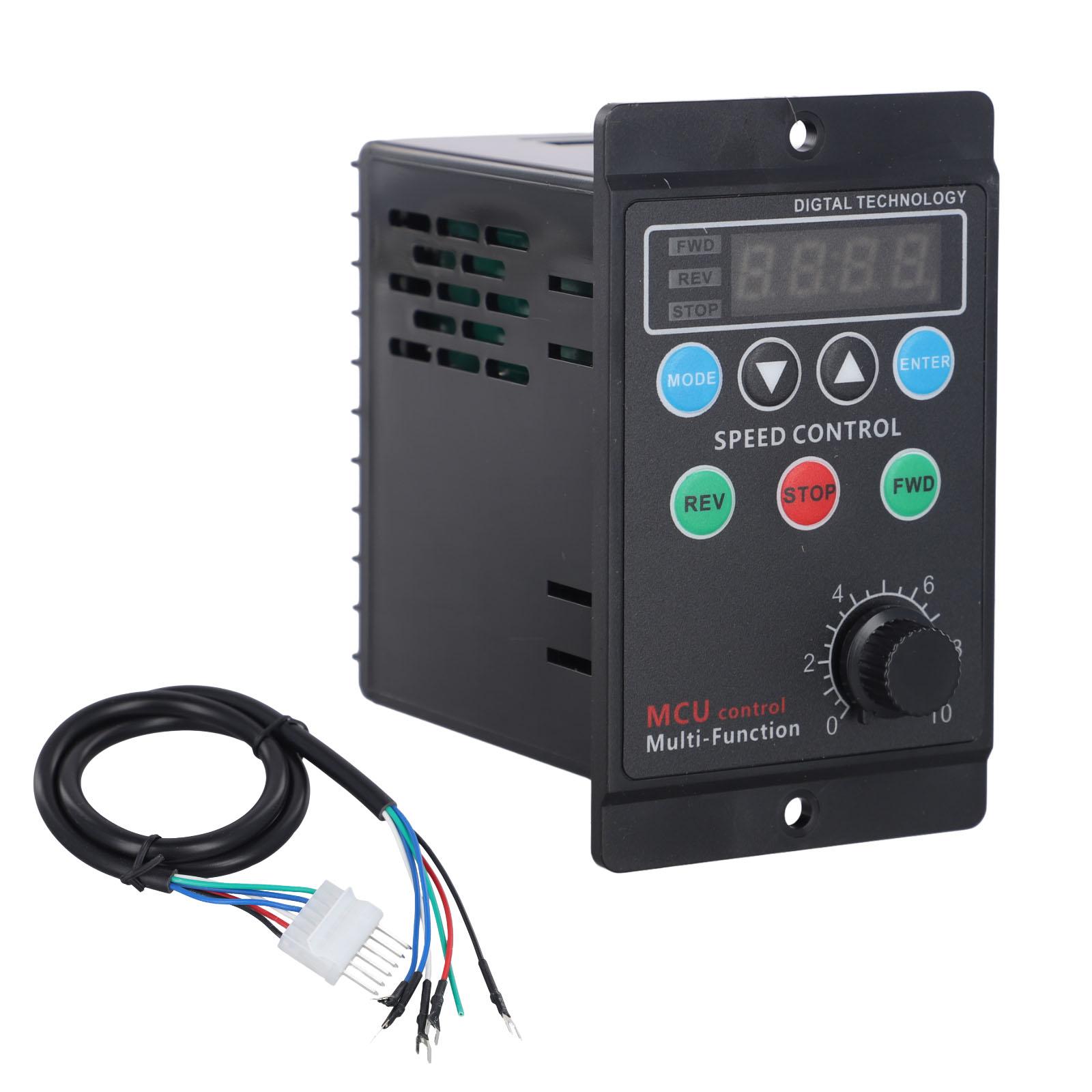 Digital Display Speed Controller Motor with Variable Switch and Locked Rotor Protection for Safe and Efficient Operation