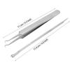 Stainless Steel Blackhead Removal Tool Kit Curved Tweezer  Double end Pimple Extractor