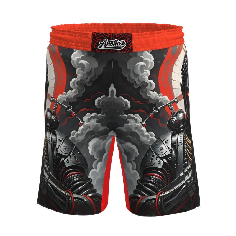 Mens MMA Shorts 4-Way Stretch Grappling BJJ Training Fighting Competition
