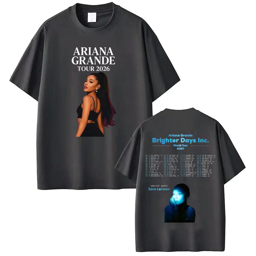 Ariana Grande The Eternal Sunshine Tour T-shirt Men and Women Summer Cotton Clothing Short Sleeved Tee