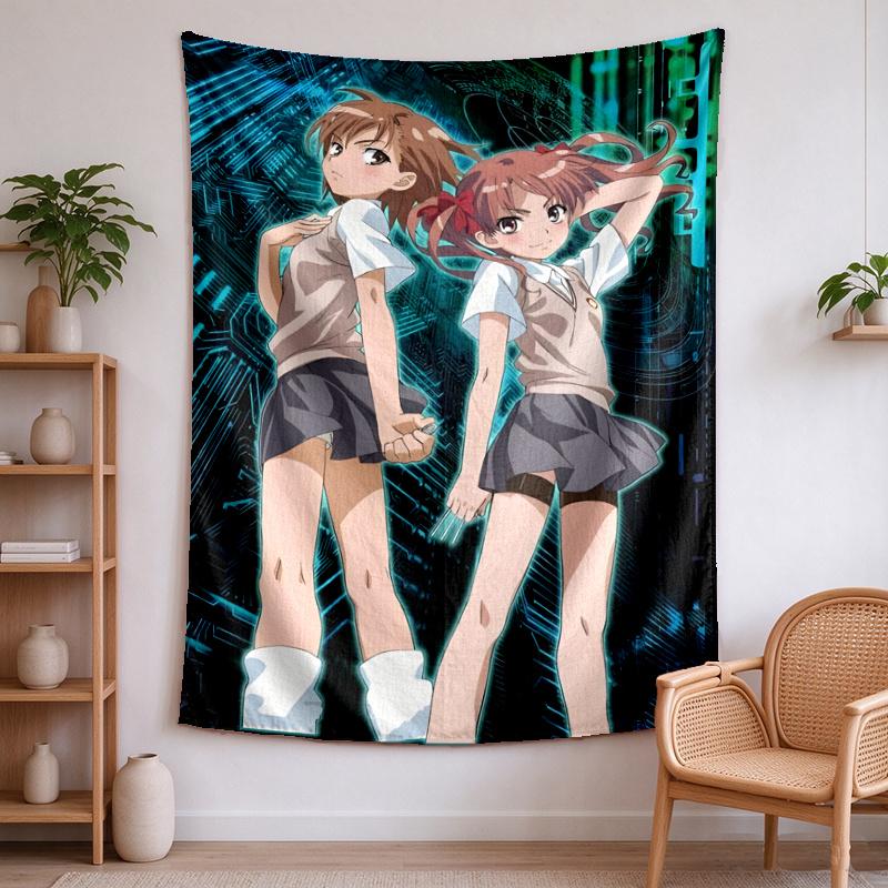 A Certain Scientific Railgun Tapestry wall decor—perfect for bedrooms living rooms and dorm rooms Easy to install it enhances your space and creates a