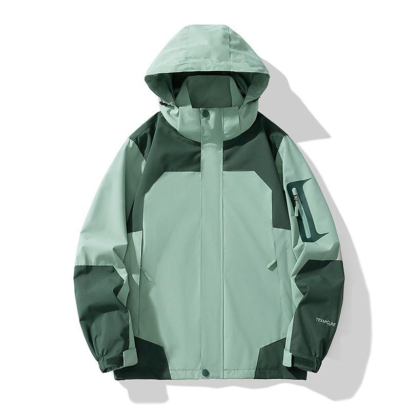 Men Women Outdoor Waterproof Windproof Jacket Multi Color Fashion Trendy Youth Outdoor Hiking Camping Windbreaker Coat
