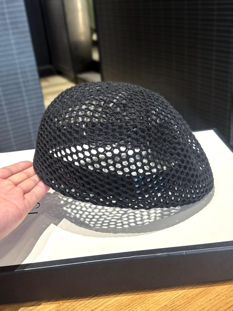 Korean Fashion Hollow out Beret for Children Summer Thin Style Breathable Reverse Front Artist Cap