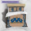 Marseilles 3pcs Bedding Set Duvet Cover Closure Includes 1 Duvet Cover & 2 Pillowcases for All Seasons Bedroom Home Dorm Decor