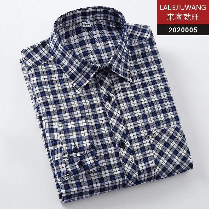 Men s Fall Red Black Plaid Flannel Button Down Long Sleeve Shirt M