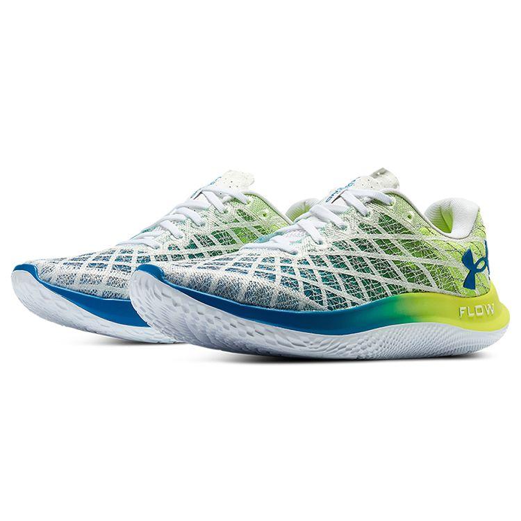 Under Armour Flow Velociti Wind 2 Comfortable Fabric Low-Top Casual Running Shoes Men sneaker White Green 3025652-101