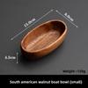 Black Walnut Sushi Plate Wooden Fruit Tray Minimalist Snack Dish High Foot Serving Plate