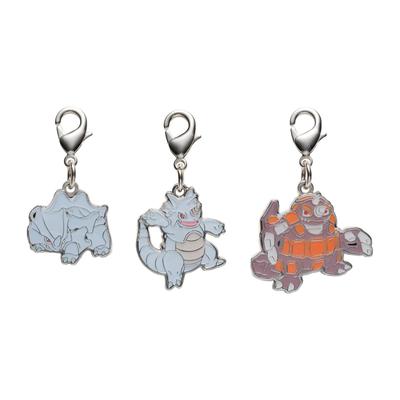 Pokemon Center National Pokedex Metal Charm - Rhyhorn (#111), Rhydon (#112), Rhyperior (#464)
