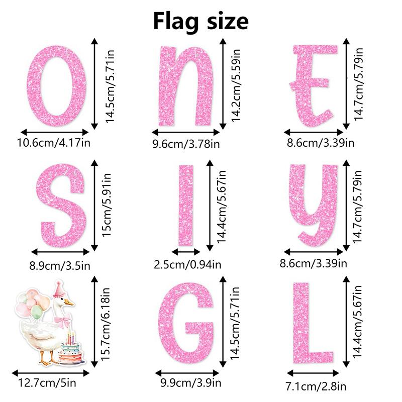 White Swan Birthday Decoration Banner Whirlpool Hanging Decoration Paper Cup Cake Top Decoration Party Decoration Supplies